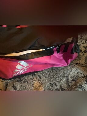 Addidas Pink Athletic Duffle Bag